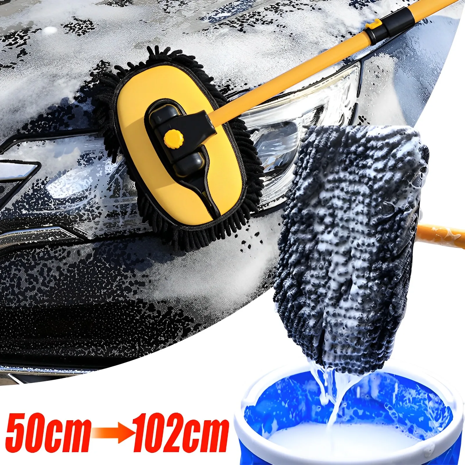 New Car Cleaning Brush Telescoping Long Handle Washing Mop Chenille Broom Universal Car Brushes Tools Auto Accessories
New Car Cleaning Brush Telescoping Long Handle Washing Mop Chenille Broom Universal Car Brushes Tools Auto Accessories