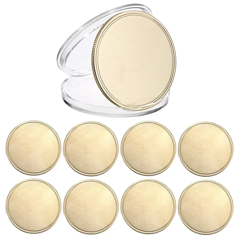8PCS Blank Challenge Coins For Laser Engraving, 1.6In Engraving Blank Alloy Coins With Acrylic Protection Box Easy To Use
8PCS Blank Challenge Coins For Laser Engraving, 1.6In Engraving Blank Alloy Coins With Acrylic Protection Box Easy To Use