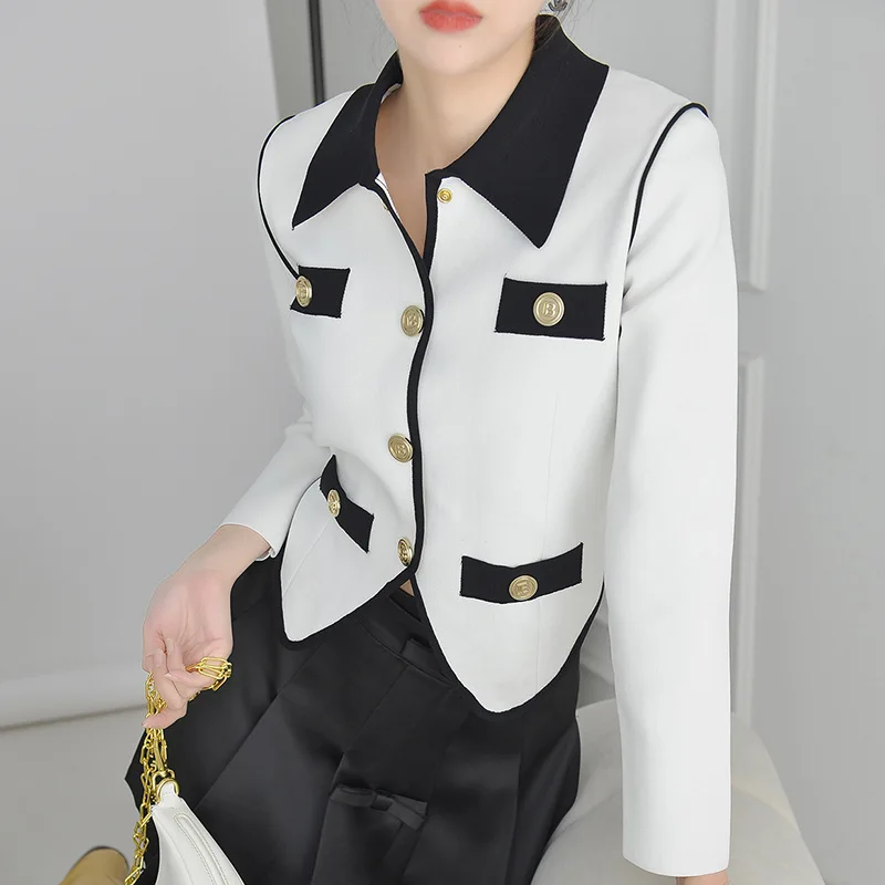 White Contrst Color Fashion Women Short Jackets Knit Good Quality Full Sleeves Slim Y2k Causal Sweater Cardigan Jumpers Clothes
White Contrst Color Fashion Women Short Jackets Knit Good Quality Full Sleeves Slim Y2k Causal Sweater Cardigan Jumpers Clothes