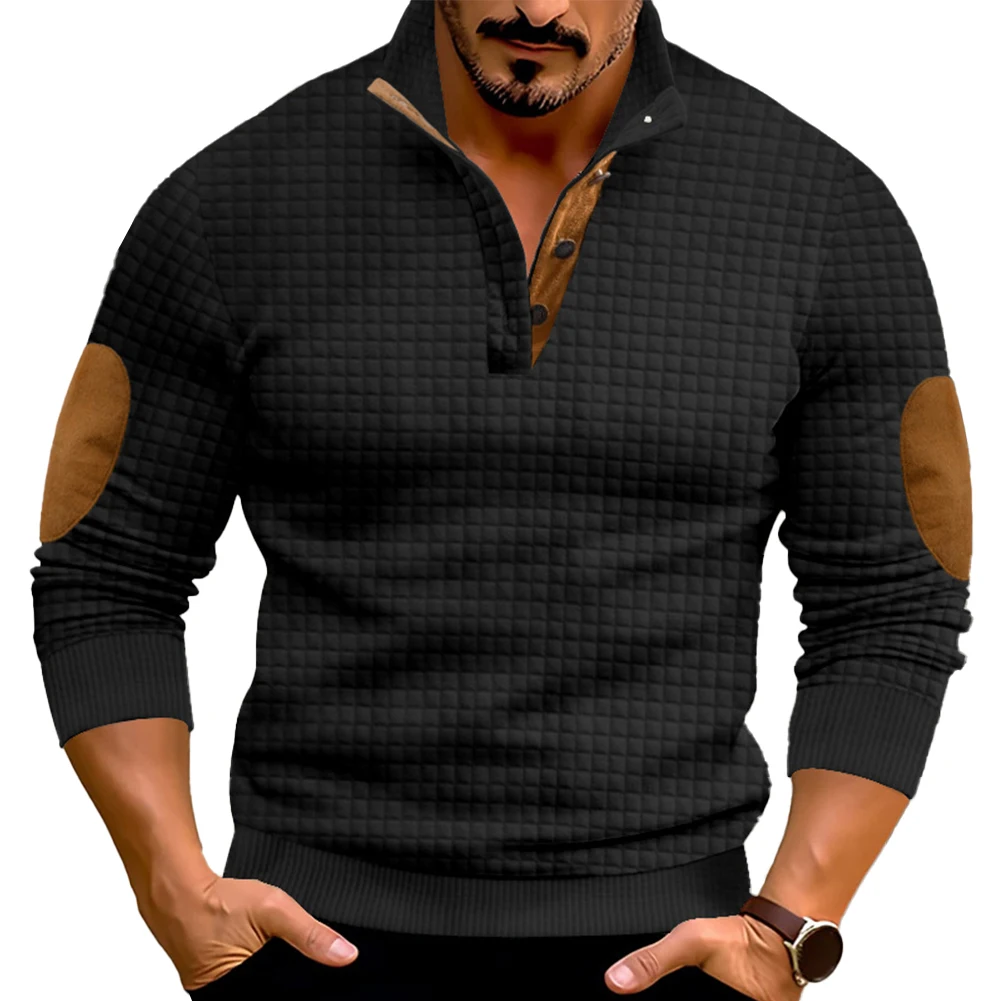 Autumn Men's Stand Collar Sweatshirts Contrast Color Long Sleeve Casual Outdoor Sports Plaid Pullovers Tops Man Clothing
Autumn Men's Stand Collar Sweatshirts Contrast Color Long Sleeve Casual Outdoor Sports Plaid Pullovers Tops Man Clothing