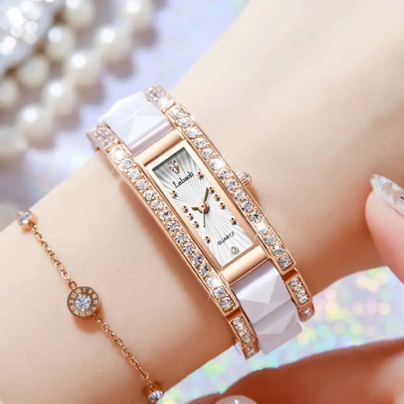 LABAOLI Rectangle Luxury Design Women Wrist Watches For Top Brand Female Clock Rhinestone Creative Dial Bracelet Women Watches
LABAOLI Rectangle Luxury Design Women Wrist Watches For Top Brand Female Clock Rhinestone Creative Dial Bracelet Women Watches