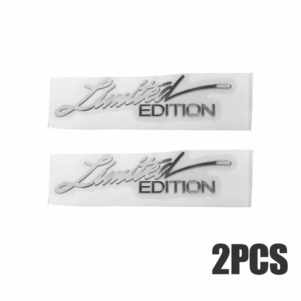 2x Silver Limited Edition Logo Emblem Badge Metal Sticker Decals Graphic Label Mouldings & Trim Car Accessories
2x Silver Limited Edition Logo Emblem Badge Metal Sticker Decals Graphic Label Mouldings & Trim Car Accessories