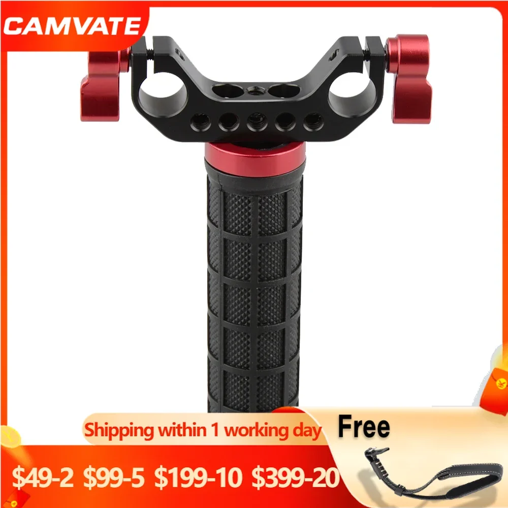 CAMVATE Camera Universal Single Rubber Mid-handle For Digital DSLR Camera Shoulder Mount Rig 15mm Rail Rod Supporting System New
CAMVATE Camera Universal Single Rubber Mid-handle For Digital DSLR Camera Shoulder Mount Rig 15mm Rail Rod Supporting System New