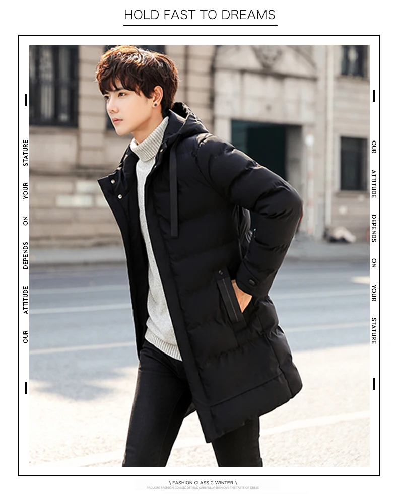 منتصف طول جديد سميكة مقنعين سترة لفصل الشتاء الرجال الدافئة القطن وسادة مبطنة للرجالLeisureDown معطف تسلق الجبال الرجال منتصف طول جديد سميكة مقنعين سترة لفصل الشتاء الرجال الدافئة القطن وسادة مبطنة للرجالLeisureDown معطف تسلق الجبال الرجال