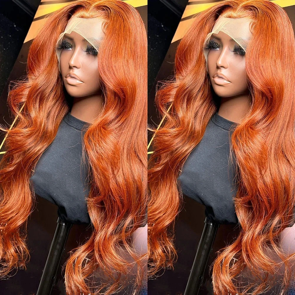 Orange Ginger 13x4 Lace Frontal Wigs Human Hair For Women 4x4 Hd Body Wave Lace Closure Colored Wig For Women Pre Plucked
Orange Ginger 13x4 Lace Frontal Wigs Human Hair For Women 4x4 Hd Body Wave Lace Closure Colored Wig For Women Pre Plucked