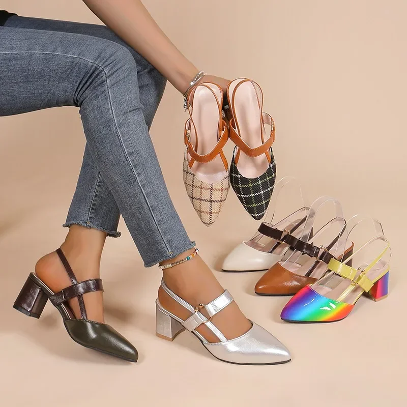 Women Pumps Sandals Casual Fashion Sexy High Heels Women New Thick Heel Slippers Luxury Designer Heels Sandals Zapatos De Mujer
Women Pumps Sandals Casual Fashion Sexy High Heels Women New Thick Heel Slippers Luxury Designer Heels Sandals Zapatos De Mujer
