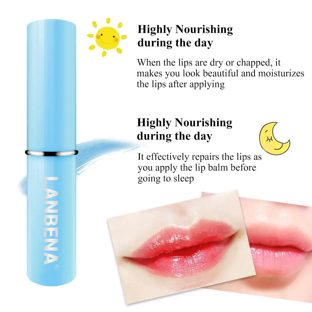 

Lanbena Relieve Dryness Soothing Lip Balm For Dry Lips Lip Plumper Moisturizing Lip Care Visible Results Hyaluronic Acid Smooth