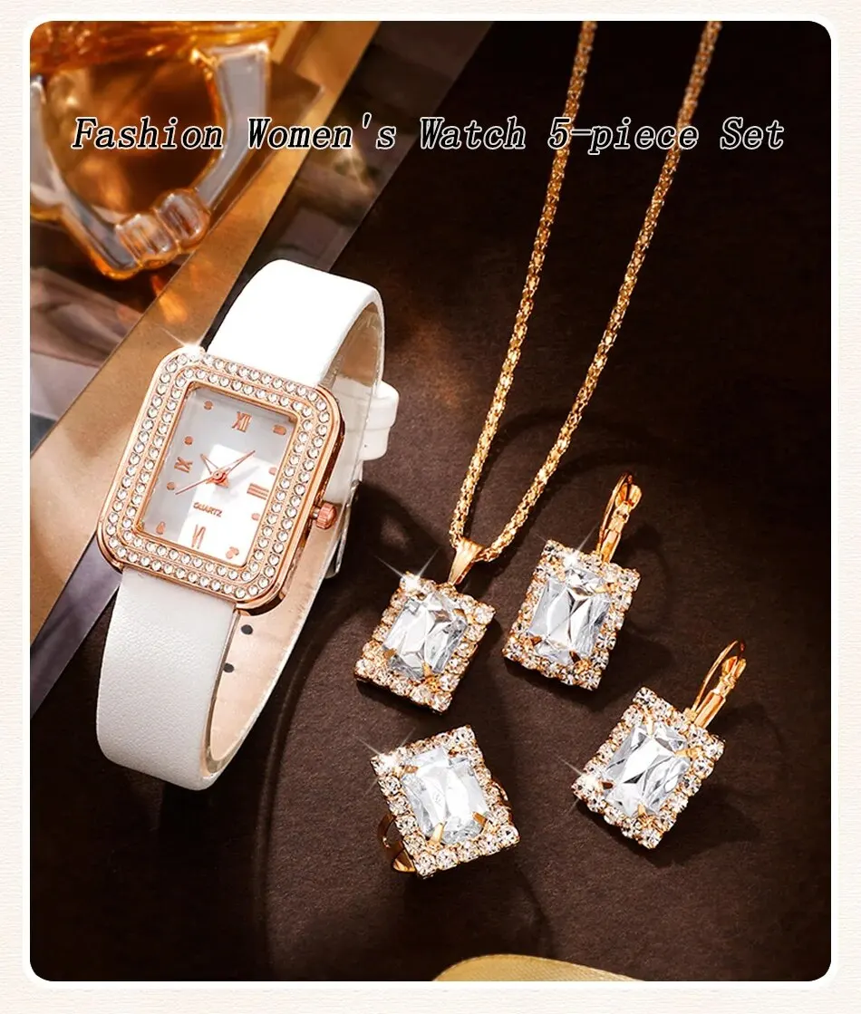 Women Fashion Quartz Watch Female Clock Square Dial Luxury Brand Design Women Watches Simple Ladies Wrist Watch Jewelry Set 1 Mallzona S7f88937477e346e5949bc0e427b8d232L Women Fashion Quartz Watch Female Clock Square Dial Luxury Brand Design Women Watches Simple Ladies Wrist Watch Jewelry Set Mallzona