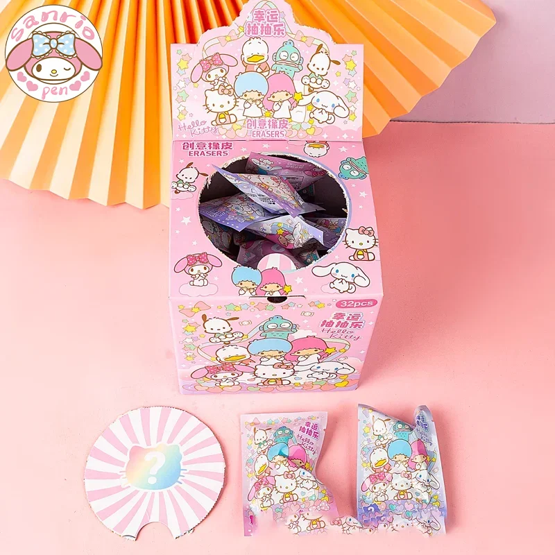 Sanrio Cartoon Eraser 32pcs Boxed Hello Kitty Kuromi Cinnamoroll Kawaii Children's Prizes Wholesale Students Learn Stationery
Sanrio Cartoon Eraser 32pcs Boxed Hello Kitty Kuromi Cinnamoroll Kawaii Children's Prizes Wholesale Students Learn Stationery