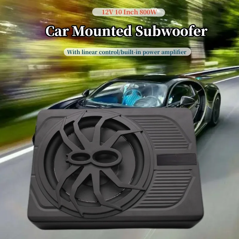 Vehicle Audio Modification, 12V 10 Inch MP800W, Linear Control, Active Pure Bass, Under the Seat, Car Subwoofer, with Amplifier
Vehicle Audio Modification, 12V 10 Inch MP800W, Linear Control, Active Pure Bass, Under the Seat, Car Subwoofer, with Amplifier