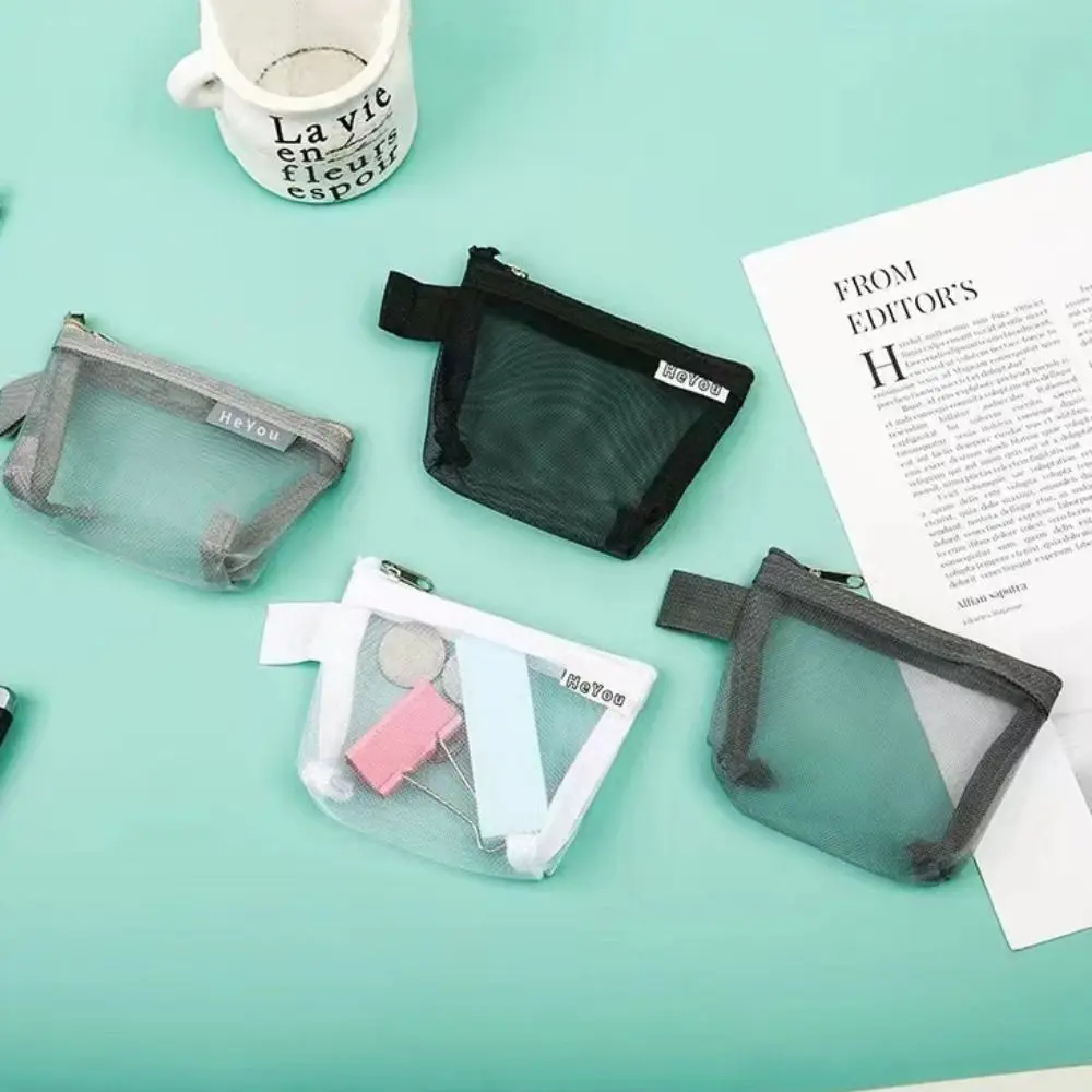 Transparent Mesh Storage Bag Zipper Pouch ID Credit Card Holder Transparent Cosmetic Bag Small Wallet Stationery Storage Bag
Transparent Mesh Storage Bag Zipper Pouch ID Credit Card Holder Transparent Cosmetic Bag Small Wallet Stationery Storage Bag