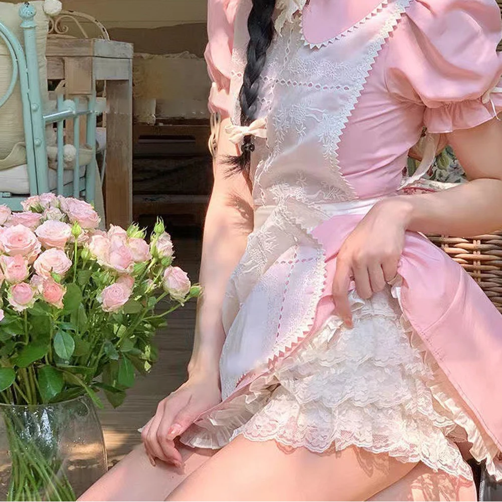 Women Safety Short Pants Floral Lace Lolita Underpants Double Layered JK Bloomers Underwear Female Tummy Control Lingerie
Women Safety Short Pants Floral Lace Lolita Underpants Double Layered JK Bloomers Underwear Female Tummy Control Lingerie
