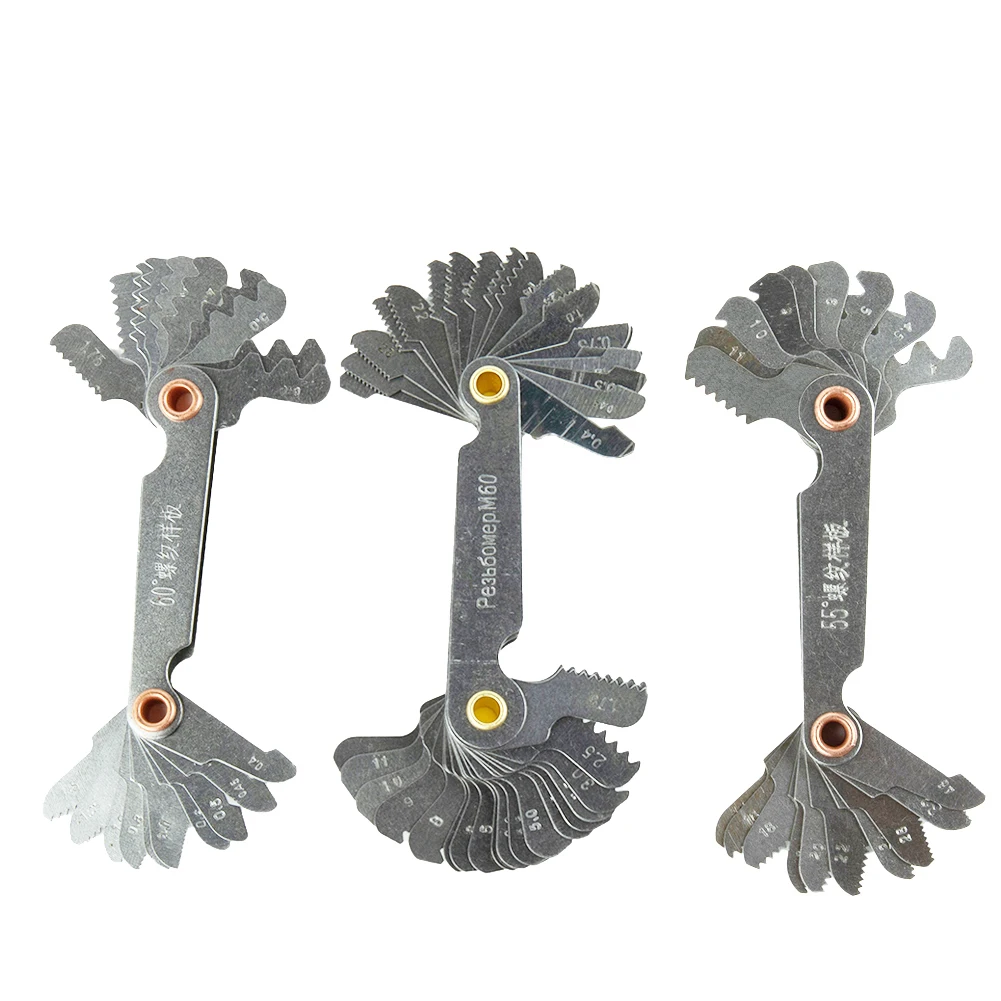 55/60 Degree Metric Inch Thread Plug Gauge Gear Tooth Screw Pitch Gauge Measuring Lathe Tool Carbon Steel Lathe Combination Tool
55/60 Degree Metric Inch Thread Plug Gauge Gear Tooth Screw Pitch Gauge Measuring Lathe Tool Carbon Steel Lathe Combination Tool