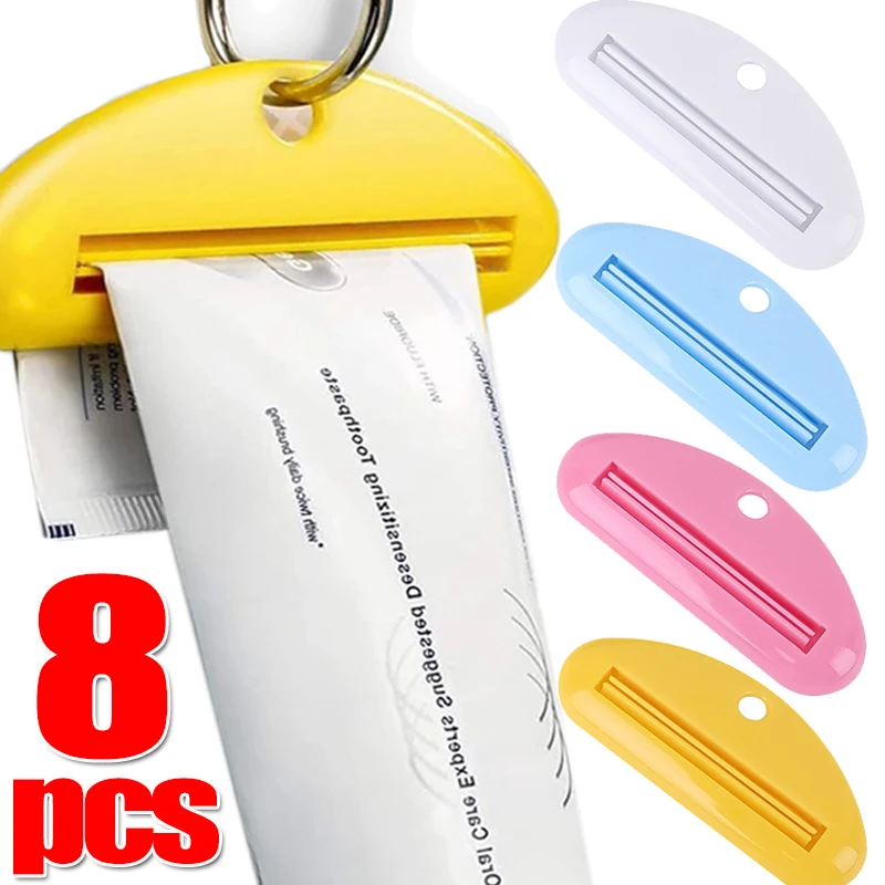 1/8PCS Creative Toothpaste Squeezer Wall Hanging Squeezed Clips Tube Pack Skincare Product Squeezing Tool Home Bathroom Supplies
1/8PCS Creative Toothpaste Squeezer Wall Hanging Squeezed Clips Tube Pack Skincare Product Squeezing Tool Home Bathroom Supplies