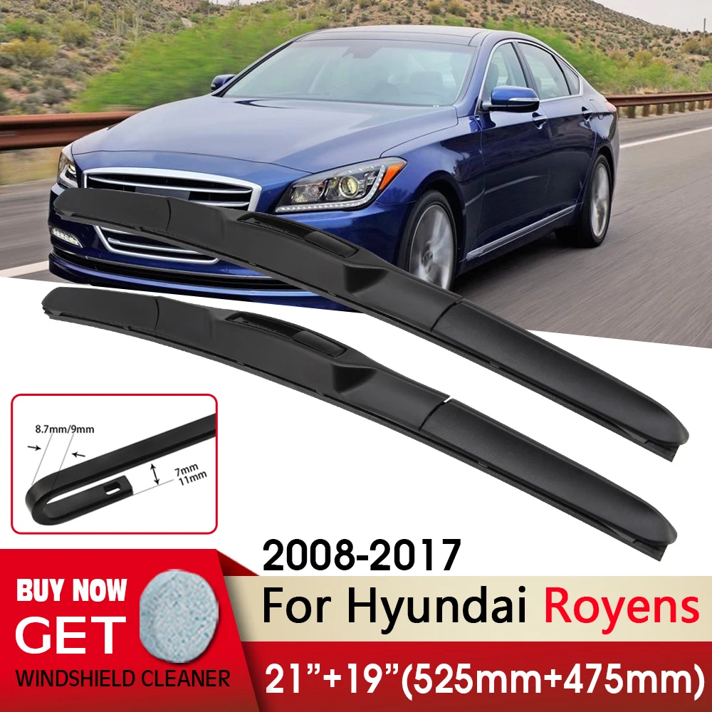 Car Wiper Front Wiper Blades 21"+19" For Hyundai Royens 2008-2017 Fit U Hook Arm Front Windscreen Wipers Auto Accessories
Car Wiper Front Wiper Blades 21"+19" For Hyundai Royens 2008-2017 Fit U Hook Arm Front Windscreen Wipers Auto Accessories