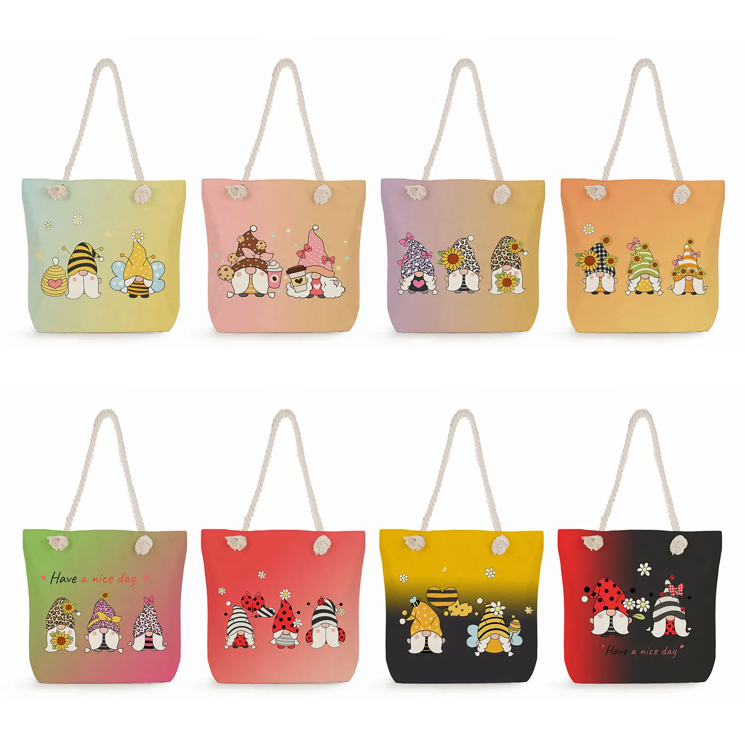 Cute Cartoon Dwarf Print Handbags Travel Beach Bags Shoulder Bags Shopping Totes Floral Bee Graphic High Capacity Women Casual
Cute Cartoon Dwarf Print Handbags Travel Beach Bags Shoulder Bags Shopping Totes Floral Bee Graphic High Capacity Women Casual