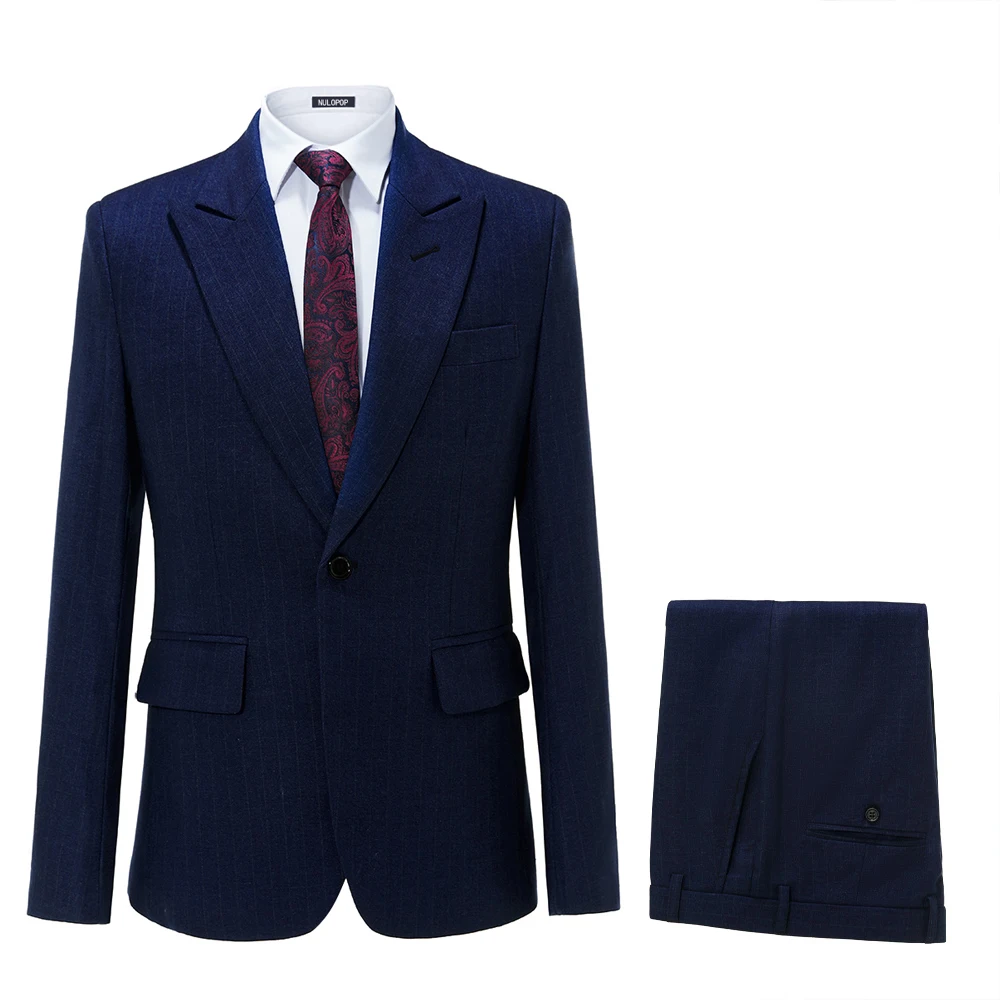 Men's Suit Jacket Pants Fashion Casual OutfitsNavy Blue Peaked Lapel Single Breasted Two Piece Wedding Prom Slim Fit Luxury 2024
Men's Suit Jacket Pants Fashion Casual OutfitsNavy Blue Peaked Lapel Single Breasted Two Piece Wedding Prom Slim Fit Luxury 2024