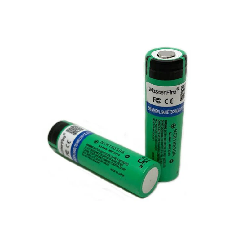 MasterFire 2pcs/lot Original NCR18650A 18650 3.7V Rechargeable Lithium Battery 3100mAh Flashlight Batteries Cell For Panasonic
MasterFire 2pcs/lot Original NCR18650A 18650 3.7V Rechargeable Lithium Battery 3100mAh Flashlight Batteries Cell For Panasonic