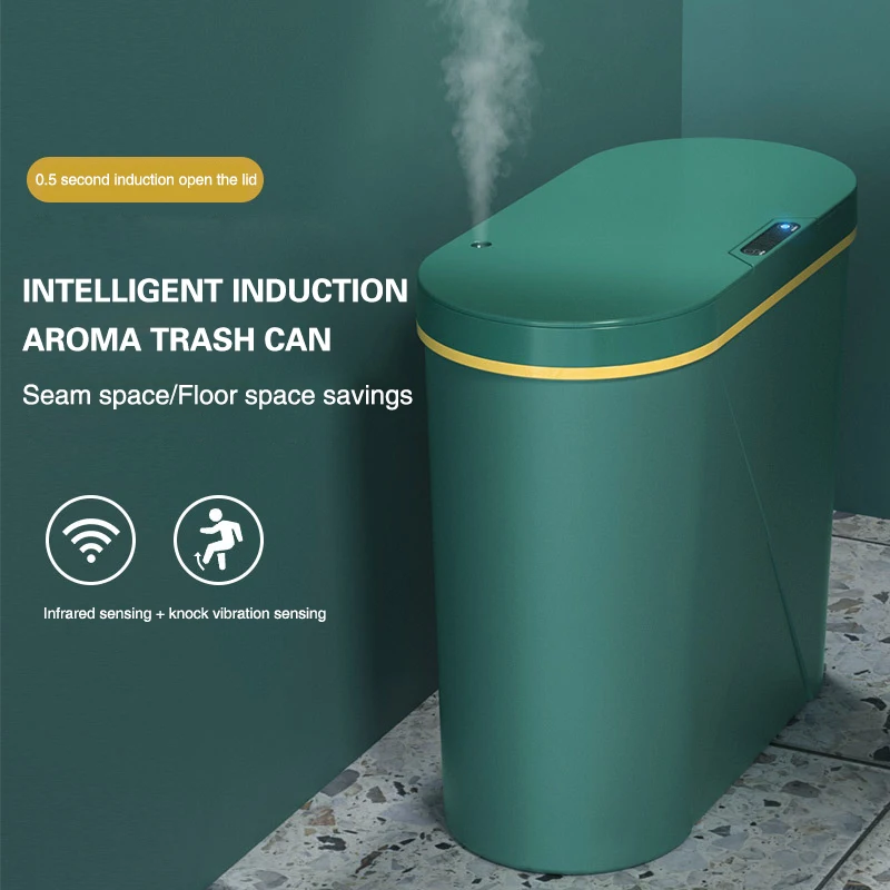 

15L Smart Trash Can Automatic Sensor Dustbin Electric Waste Bin Waterproof Wastebasket for Kitchen Bathroom Recycling Trash