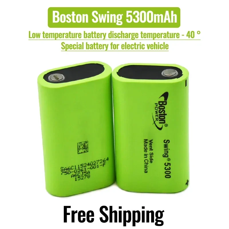 New Original Battery For BOSTON POWER SWING 5300 5300mAh 3.7 V Low Temperature Fuel Lithium Batteries Cell 13A Discharge
New Original Battery For BOSTON POWER SWING 5300 5300mAh 3.7 V Low Temperature Fuel Lithium Batteries Cell 13A Discharge