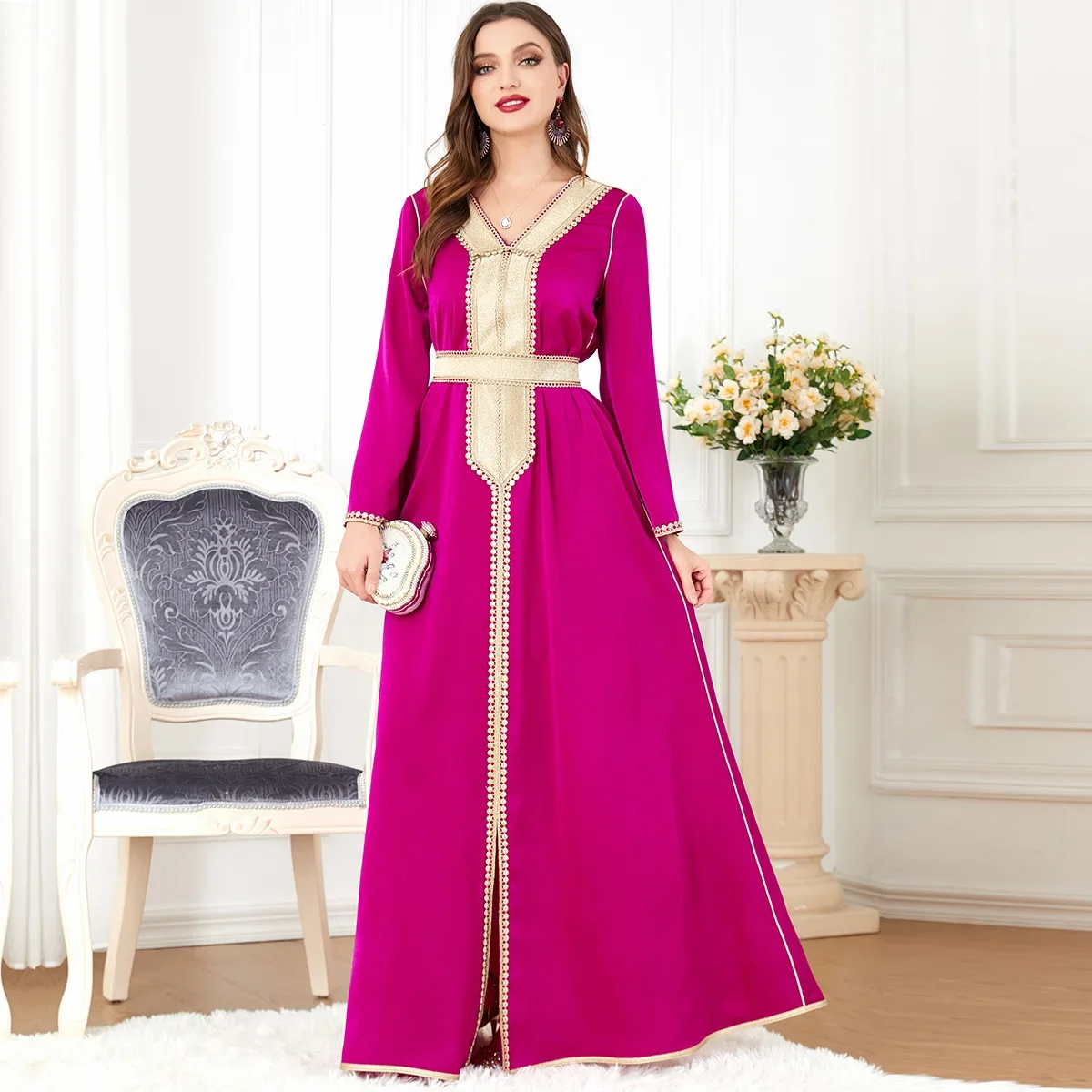 Elegant Evening Dress Women Abaya Dubai Luxury Kaftan Ramadan Kebaya Dresses Islam Clothing Long Robe Kaftan Musulmane Vestidos 
Elegant Evening Dress Women Abaya Dubai Luxury Kaftan Ramadan Kebaya Dresses Islam Clothing Long Robe Kaftan Musulmane Vestidos