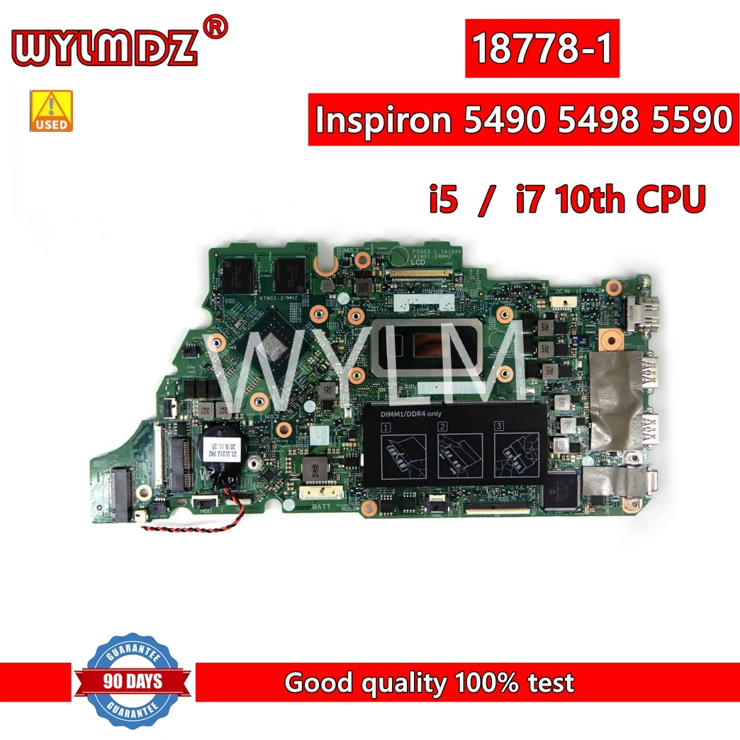 18778-1 i5/i7-10-й процессор 4G/8G RAM MX230 Φ для Dell Inspiron 5490 5498 5590 протестированная Материнская плата ноутбука 100% работает
18778-1 i5/i7-10-й процессор 4G/8G RAM MX230 Φ для Dell Inspiron 5490 5498 5590 протестированная Материнская плата ноутбука 100% работает