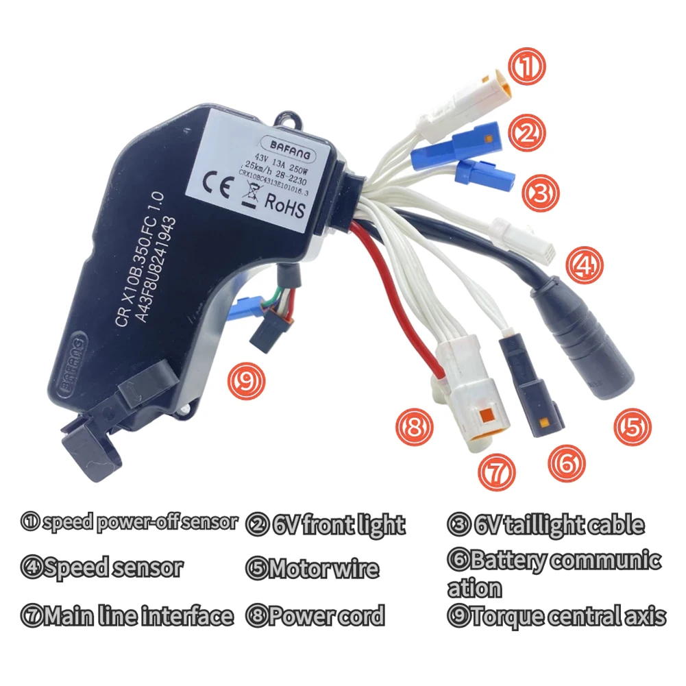 For BAFANG M400/G330 MidMotor Controller CAN Controller 36V 43V 48V 250W Great Performance Bike Accessories
For BAFANG M400/G330 MidMotor Controller CAN Controller 36V 43V 48V 250W Great Performance Bike Accessories