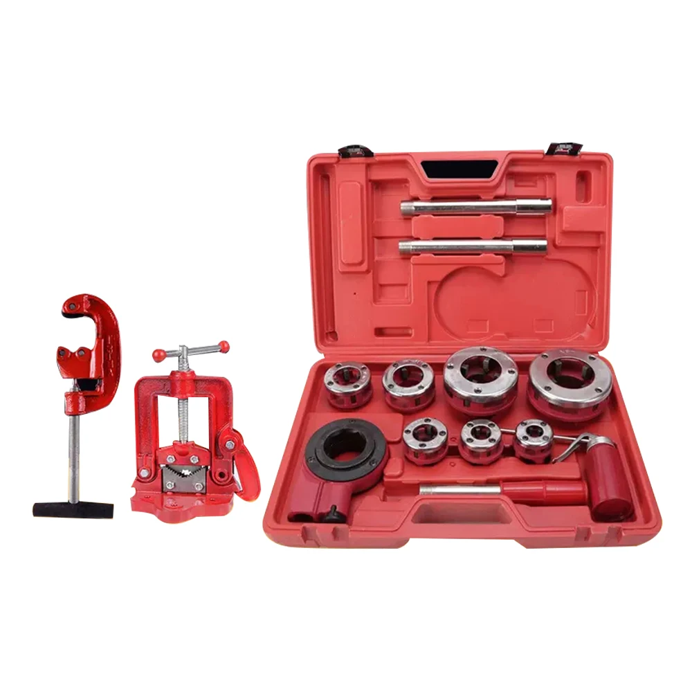4 Points--1.2 inch Durable Screw Threading Machine Manual Threading Machine Water Pipe hinge twist plate die threading kit
4 Points--1.2 inch Durable Screw Threading Machine Manual Threading Machine Water Pipe hinge twist plate die threading kit