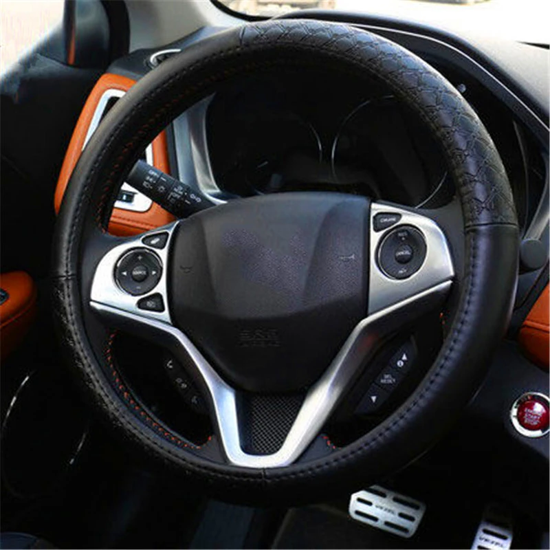 

3Pcs ABS Chrome For Honda VEZEL HRV HR-V 2014 2015-2021 Car Steering wheel Button frame Panel Cover Trim Car Styling Accessories