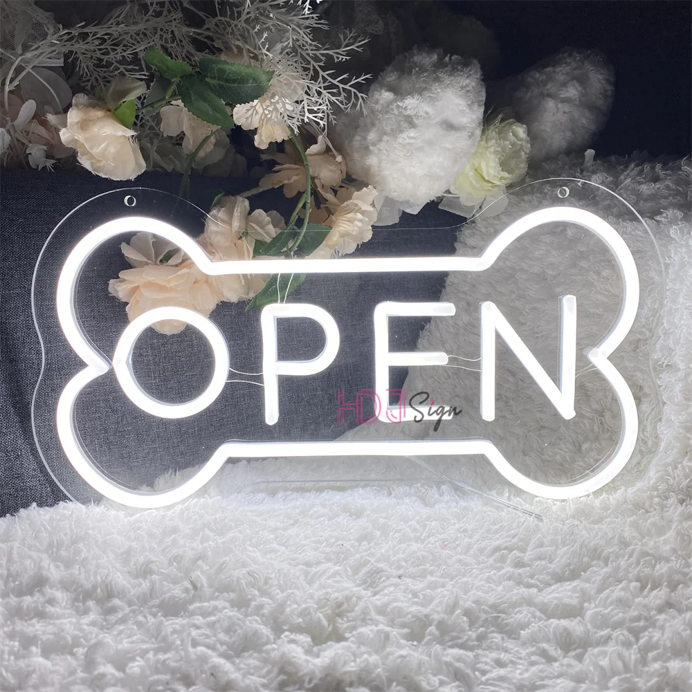 

Open Neon LED Sign Store Shop Open Letter Neon Light USB Sign Wall Opening Room Decor wedding Coffee Store Decoration Neon Lamps
