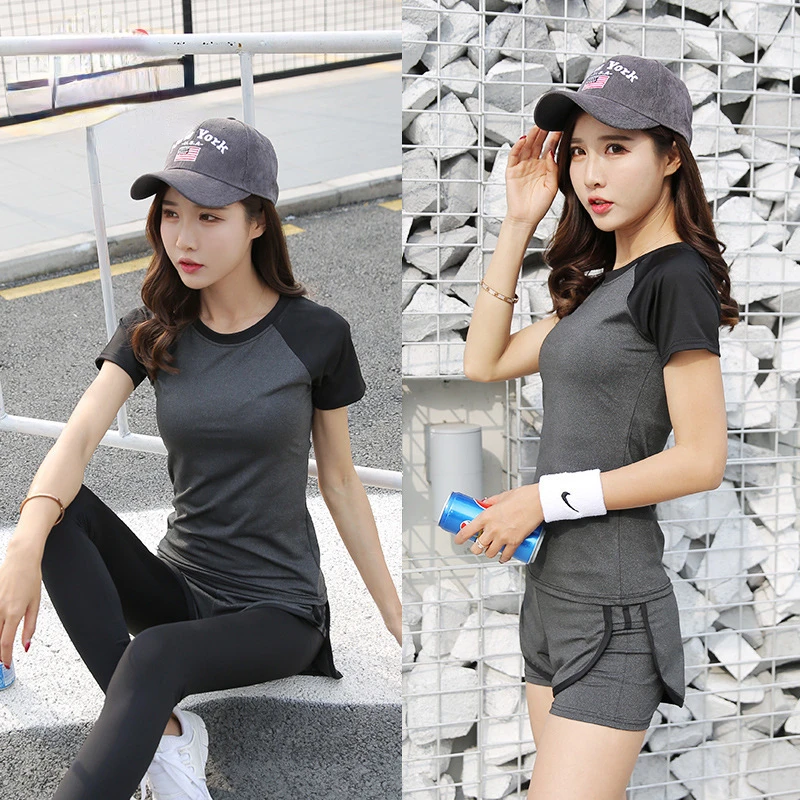 New color matching sportswear Korean women's slim fast dry bodybuilding running Yoga suit
New color matching sportswear Korean women's slim fast dry bodybuilding running Yoga suit