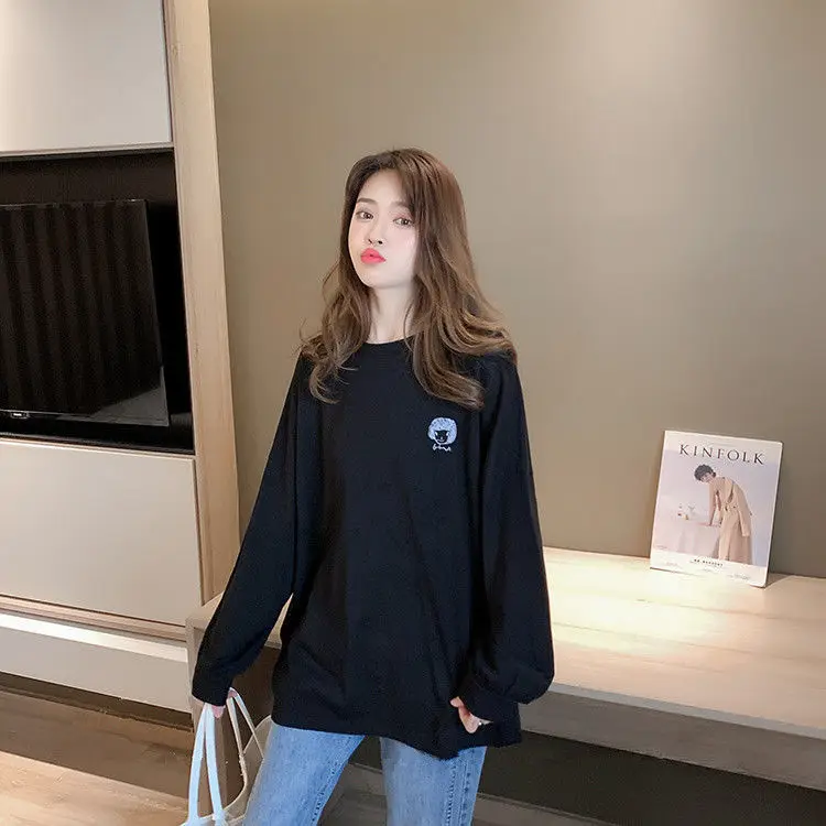 White Korean T-shirt Woman Fashion 2023 Trend Causal Pulovers Loose Women's Top Long Sleeve Clothing Aesthetic Cartoon Art Tees
White Korean T-shirt Woman Fashion 2023 Trend Causal Pulovers Loose Women's Top Long Sleeve Clothing Aesthetic Cartoon Art Tees