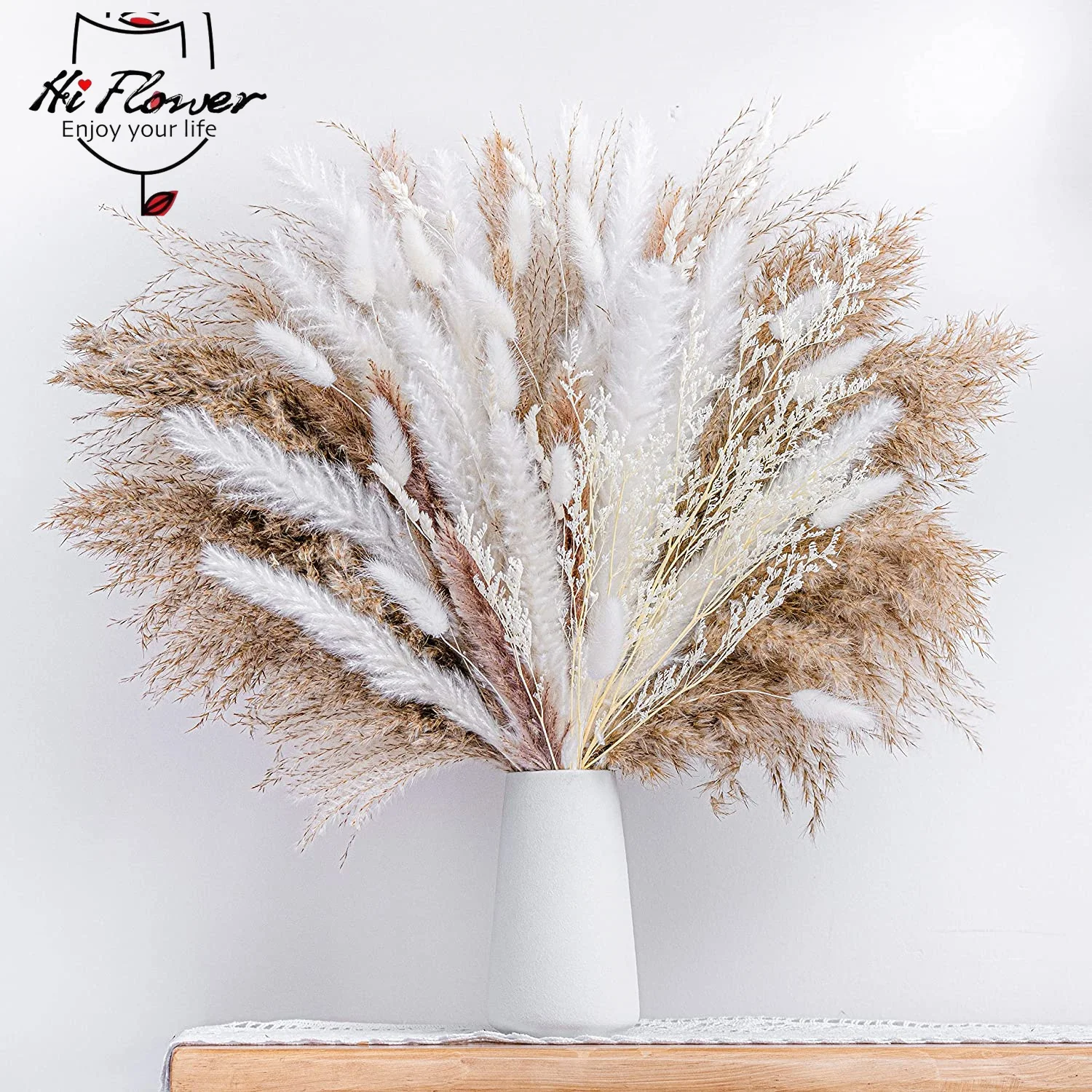80pcs Natural Dried Fluffy Pampas Bunny Rabbit Tail Grass Bouquet for Wedding Country Decoration Eucalyptus Reed Boho Home Decor
80pcs Natural Dried Fluffy Pampas Bunny Rabbit Tail Grass Bouquet for Wedding Country Decoration Eucalyptus Reed Boho Home Decor