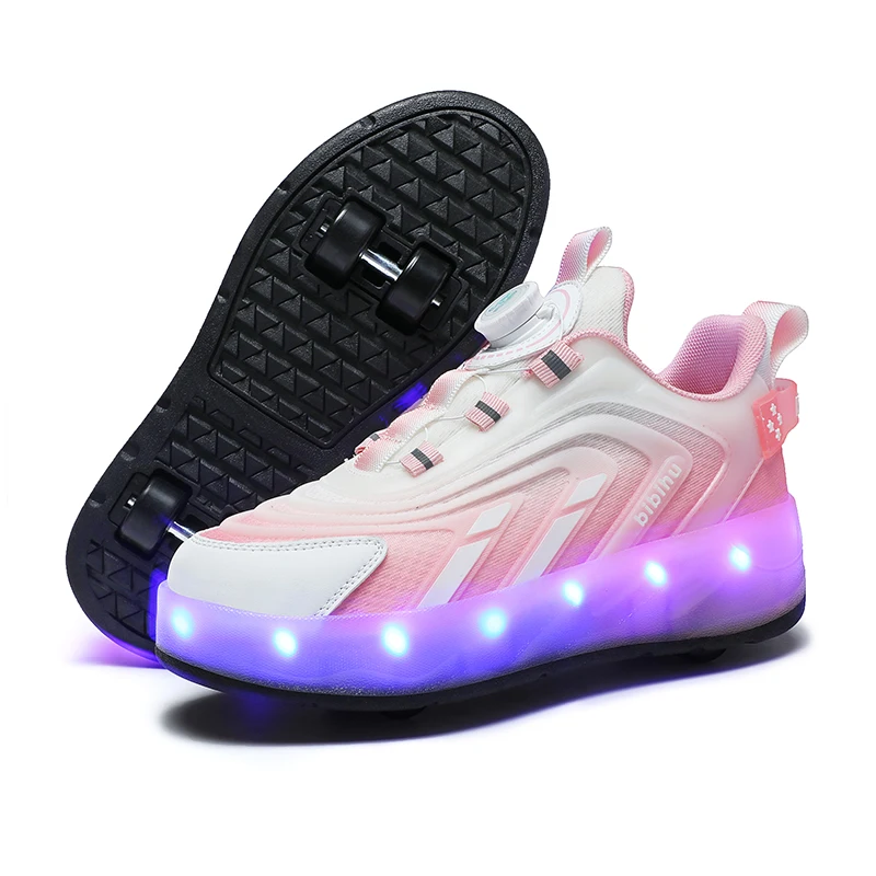 Fashion 4 Wheels Led Light USB Charging Glowing Sneakers For Kids Boys Girls Childrens Baby Roller Skates Sport Skateboard Shoes
Fashion 4 Wheels Led Light USB Charging Glowing Sneakers For Kids Boys Girls Childrens Baby Roller Skates Sport Skateboard Shoes