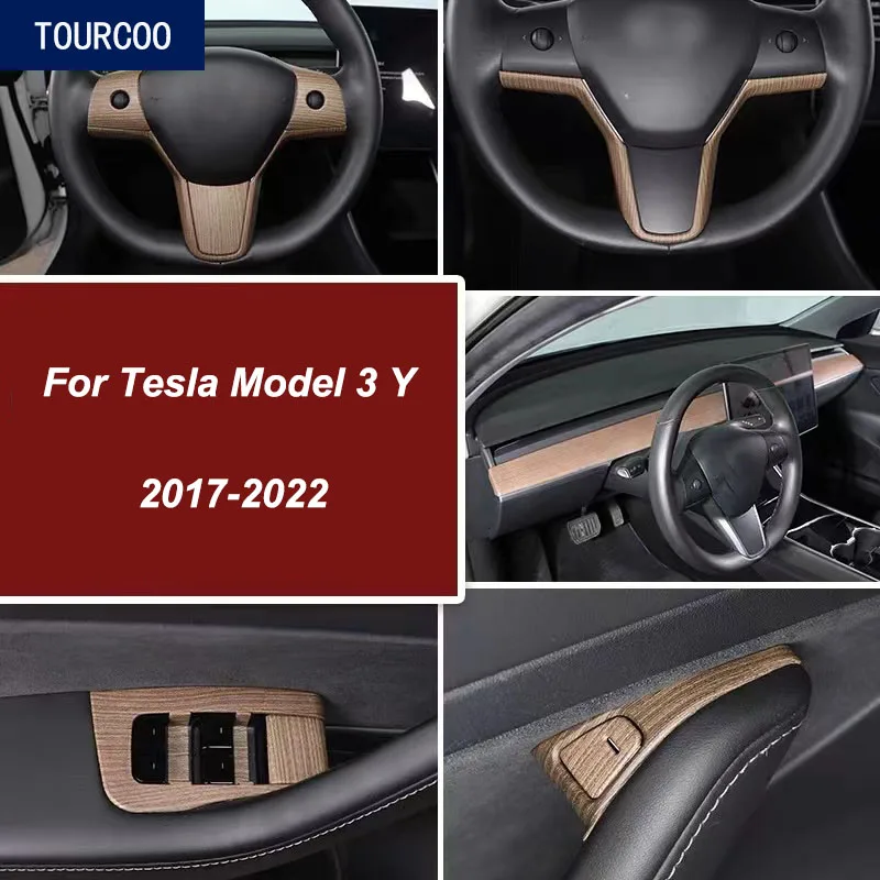 For Tesla Model 3 Y 2017-2022 Interior Modification Trim Cover Sticker Wood Grain Protective Cover
For Tesla Model 3 Y 2017-2022 Interior Modification Trim Cover Sticker Wood Grain Protective Cover