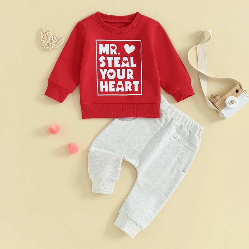 Baby 2Pcs Valentine’s Day Outfits Long Sleeve Letter Sweatshirt + Pocket Pants Set Toddler Clothes
Baby 2Pcs Valentine’s Day Outfits Long Sleeve Letter Sweatshirt + Pocket Pants Set Toddler Clothes