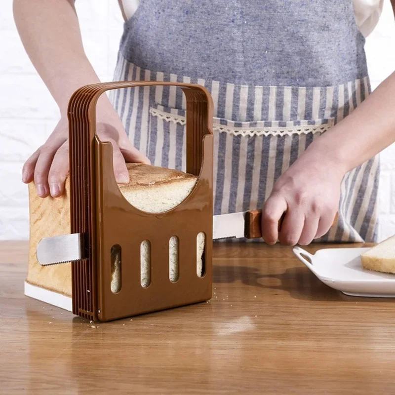 1PC Plastic Bread Slicer Rack Toast Cut Assist Adjustable Ctutter Sandwich Maker Guide Portable Kitchen Bakery Supplies
1PC Plastic Bread Slicer Rack Toast Cut Assist Adjustable Ctutter Sandwich Maker Guide Portable Kitchen Bakery Supplies