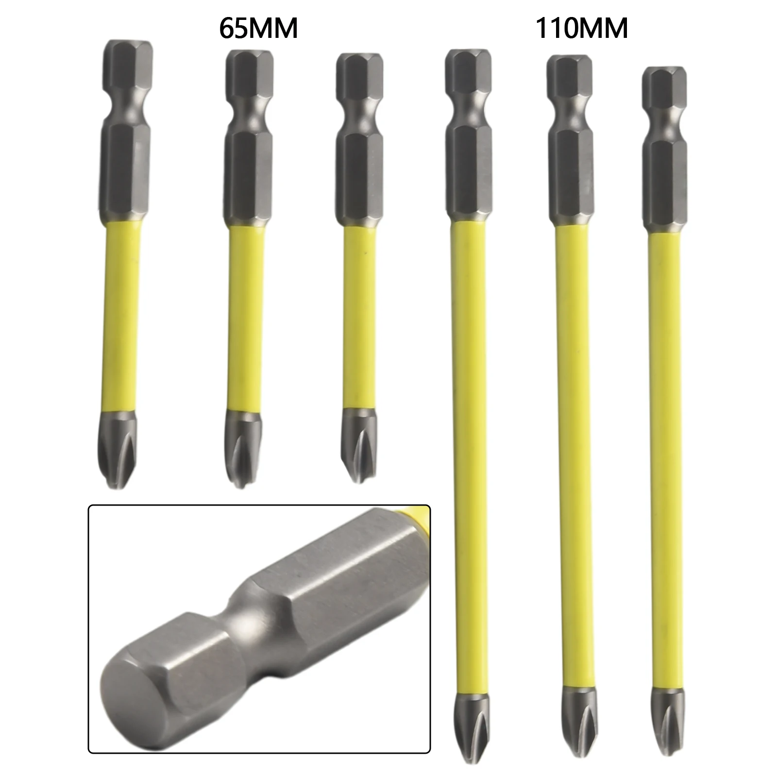6 Pcs Magnetic Slotted Cross Screwdriver Bit FPH2 65/110mm For Electrician Special Socket Switch Repairing Hand Manual Tools
6 Pcs Magnetic Slotted Cross Screwdriver Bit FPH2 65/110mm For Electrician Special Socket Switch Repairing Hand Manual Tools
