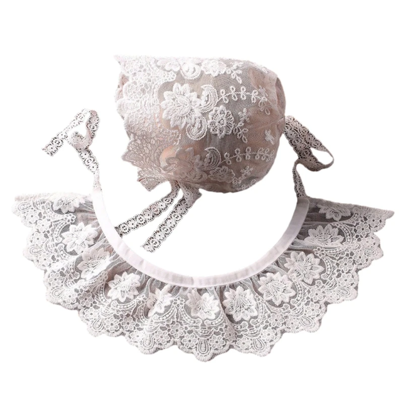 Baby Girl Photography Props Lace Bonnet Hat Neckwear Posing Props Newborn Suit 40JC
Baby Girl Photography Props Lace Bonnet Hat Neckwear Posing Props Newborn Suit 40JC