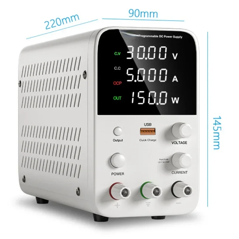 Adjustable DC Stabilized Voltage Power Supply 30 V60v5a4a Notebook Phone Repair Burning Machine Artifact
Adjustable DC Stabilized Voltage Power Supply 30 V60v5a4a Notebook Phone Repair Burning Machine Artifact