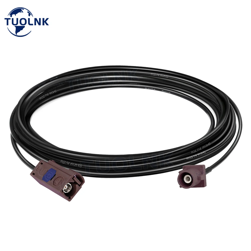 RG174 Coax Cable Fakra F Male to Female Coaxial Cable Antenna Extension Cable for WiFi Antenna Brown Male Female
RG174 Coax Cable Fakra F Male to Female Coaxial Cable Antenna Extension Cable for WiFi Antenna Brown Male Female
