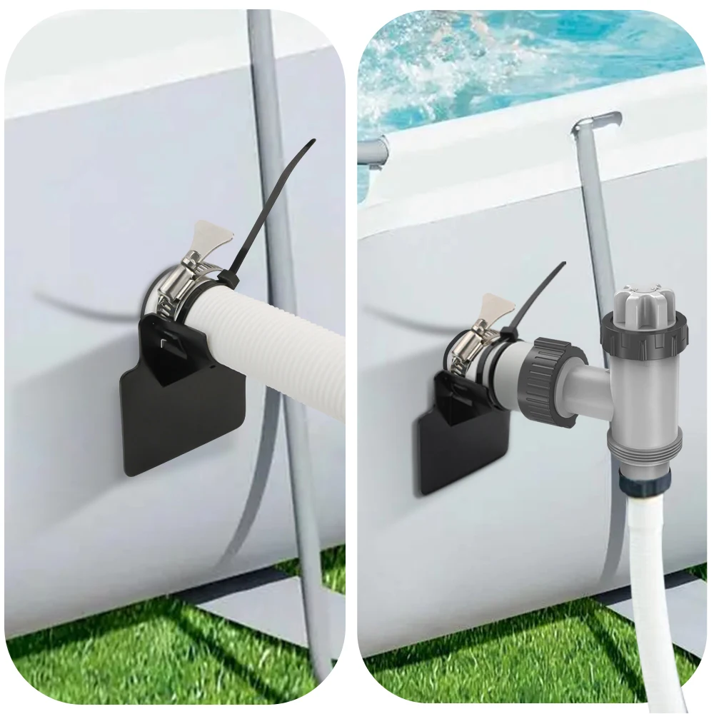 1PC Swimming Pool Pipe Holder Mount Supports Pipes 30-38mm For Above Ground Hose Outlet With Cable Tie Supplies
1PC Swimming Pool Pipe Holder Mount Supports Pipes 30-38mm For Above Ground Hose Outlet With Cable Tie Supplies