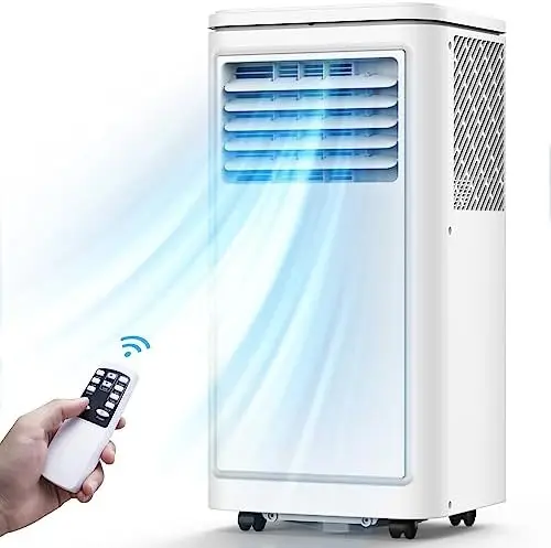 

Pebble Portable Air Conditioner 8000 BTU, 3-in-1 Portable AC Unit with Fan & Dehumidifier Cools up to 350 sq. ft, Energy Sav Nec