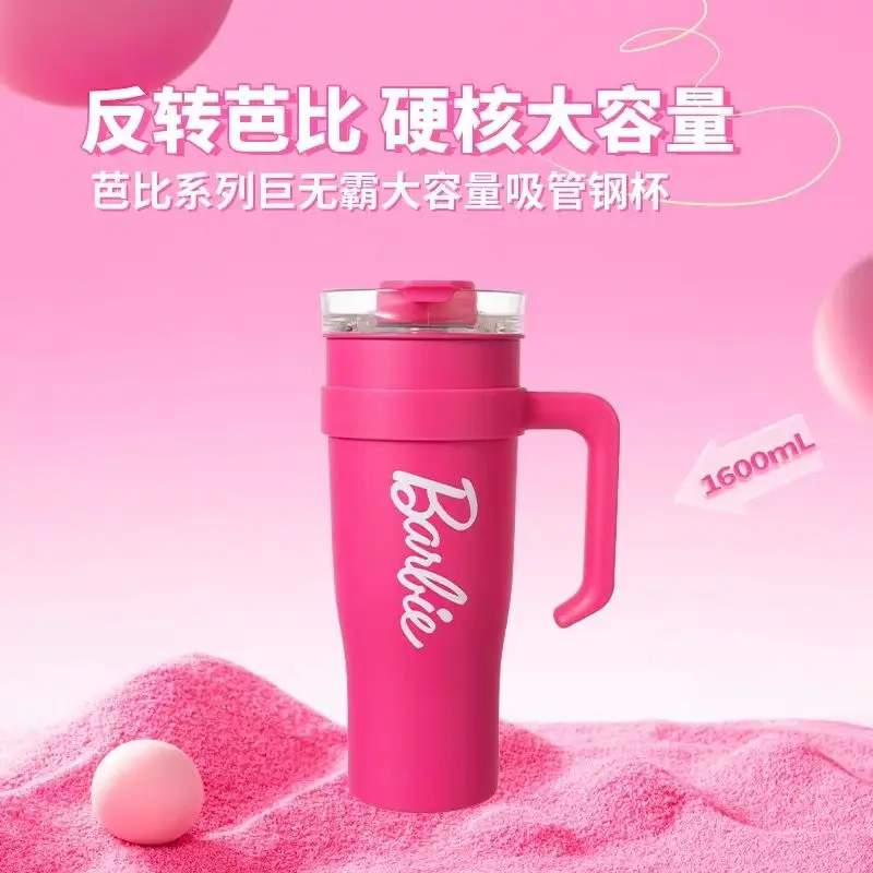 Hot Miniso Barbie Thermos Tumbler 1200ml Large Coffee Cup Cartoon Cute Girls Portable Water Cup Kawaii Stainless Steel Milk Cup
Hot Miniso Barbie Thermos Tumbler 1200ml Large Coffee Cup Cartoon Cute Girls Portable Water Cup Kawaii Stainless Steel Milk Cup