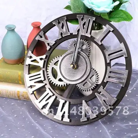 Industrial Gear Wall Clock Vintage Numerals Gear Clock Wall Mounted Clock with Hook Metal Silent Nordic Wall Art Clock Decorati
Industrial Gear Wall Clock Vintage Numerals Gear Clock Wall Mounted Clock with Hook Metal Silent Nordic Wall Art Clock Decorati