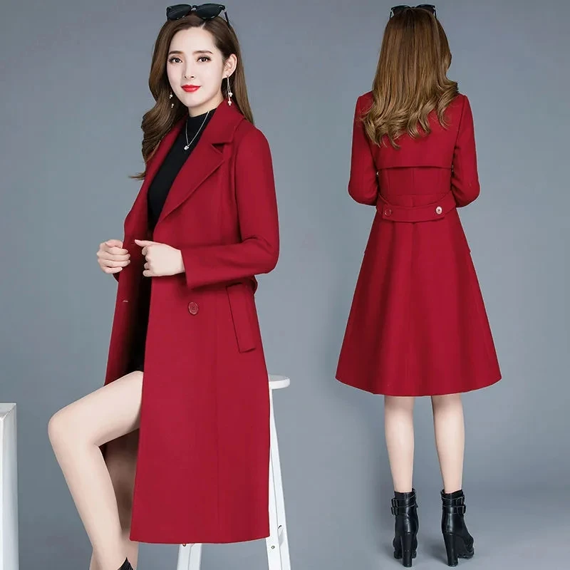 Woolen Coat Womens 2022 Spring Autumn New Fashion All-match Wool Jacket Women Large Size Long Double-breasted Trench Coats
Woolen Coat Womens 2022 Spring Autumn New Fashion All-match Wool Jacket Women Large Size Long Double-breasted Trench Coats
