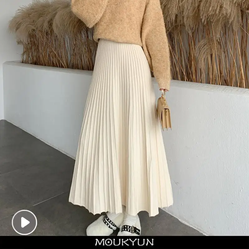 MOUKYUN Knitted Long Maxi Skirt Women Fall Winter Casual Solid Thick Warm A Line High Waist Ankle Length Skirt Female Ladies
MOUKYUN Knitted Long Maxi Skirt Women Fall Winter Casual Solid Thick Warm A Line High Waist Ankle Length Skirt Female Ladies