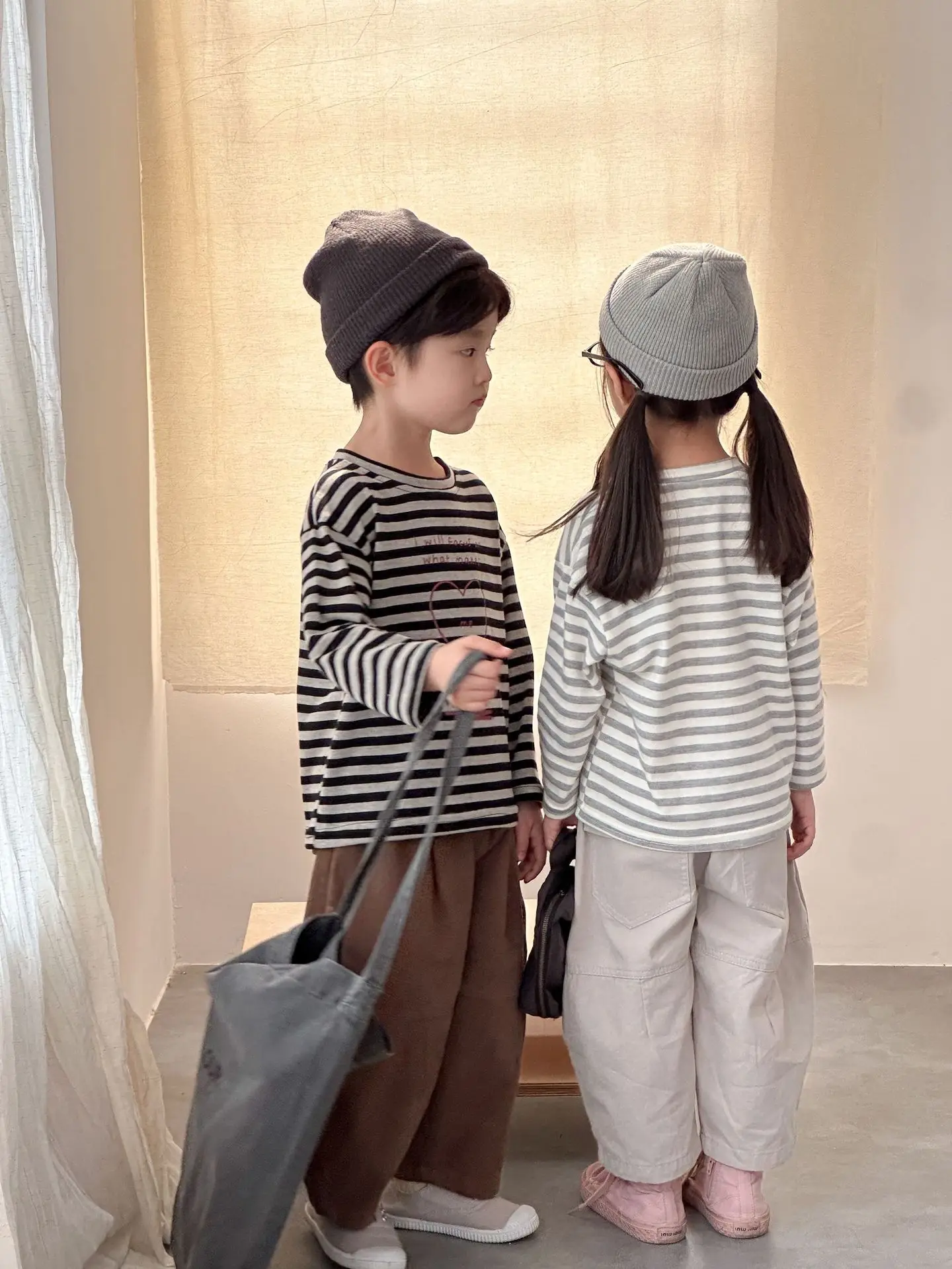 2025 Autumn New Children Long Sleeve T Shirts Cotton Girls Loose Striped Bottoming Shirt Boys Versatile Casual Tops Kids Clothes 23 S7f9a4eda79bf49c8a5e7cc400231ccc6L