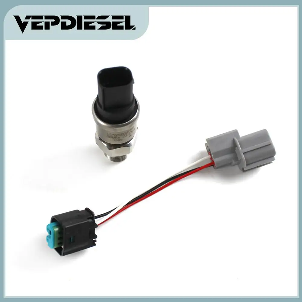 

SK200-6E High Pressure Sensor + Adapter Plug For Kobelco Excavator with 3 months warranty LS52S00005P1 LC52S00012P1