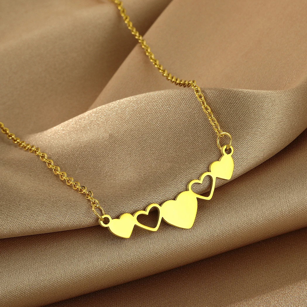 Chandler Heart to Heart Pendant Necklace Stainless Steel Peach Heart Necklace Valentine's Day Gift for Men and Women
Chandler Heart to Heart Pendant Necklace Stainless Steel Peach Heart Necklace Valentine's Day Gift for Men and Women